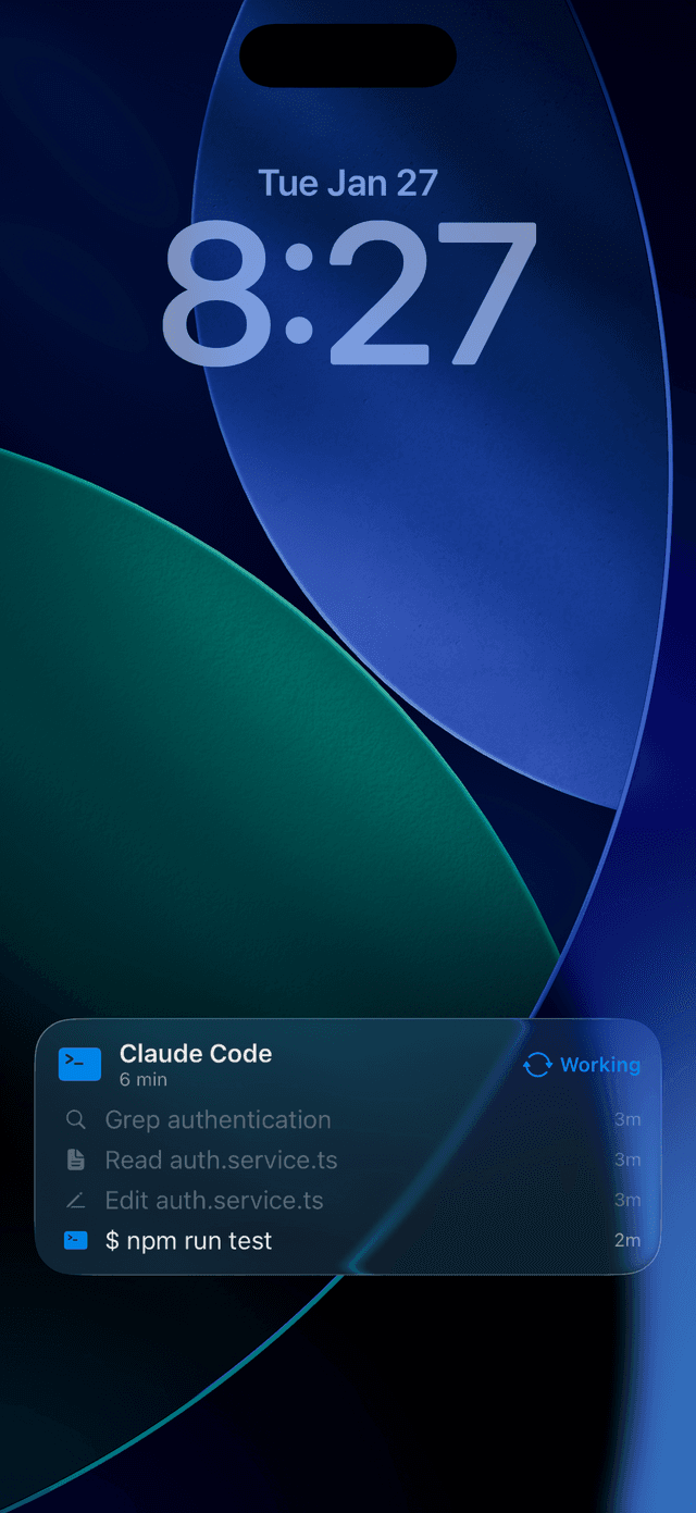 Live Activity on Lock Screen